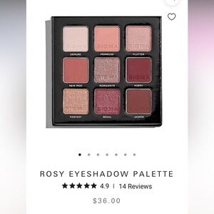 Sigma Beauty Rosy Eyeshadow Palette
